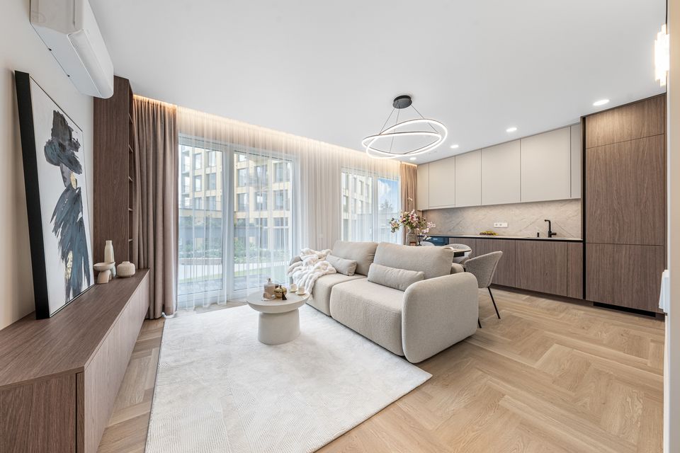41,05 m² buto svetainė ir virtuvė